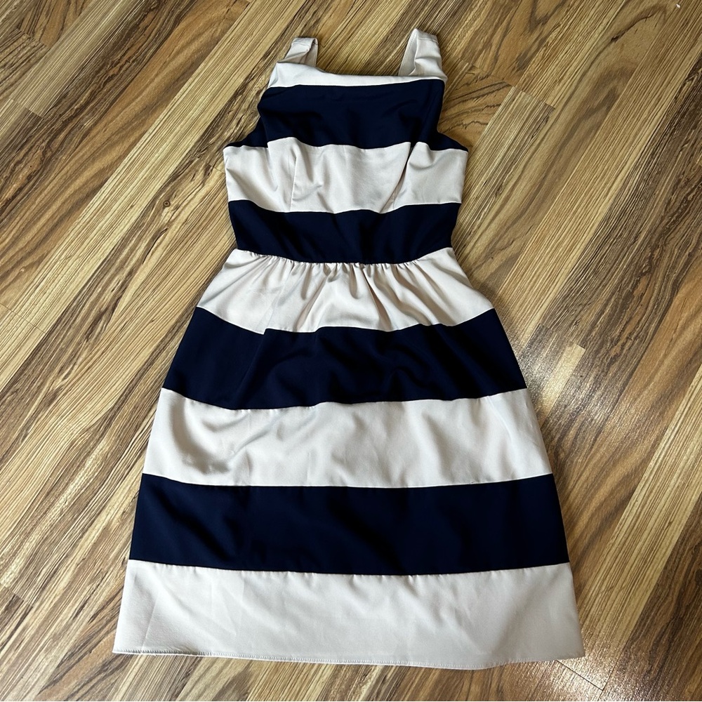 B. Darlin Orange Women’s Dress Fit & Flare stripe Sun Dress Juniors Size 1/2